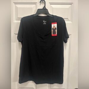 Felina Women's  V-neck T-Shirt, Black Medium- NWT